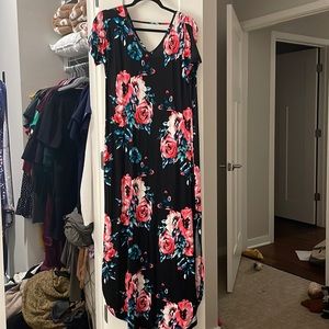 Floral maxi dress